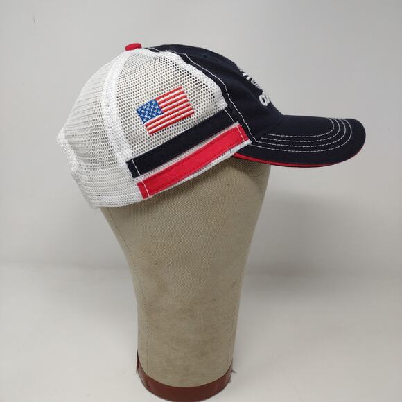 CountryMark Co-Alliance Mesh Back Snapback Hat Black White Embroidered Logo OSFA - Picture 6 of 12